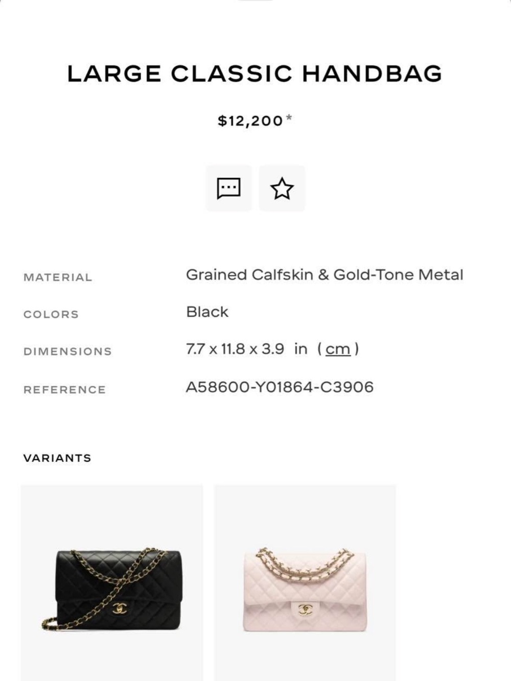 CHANEL Large Classic Handbag - Black with Gold Hardware